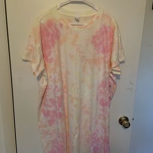 Old Navy Sherbet Tie Dye T Shirt Dress NWT